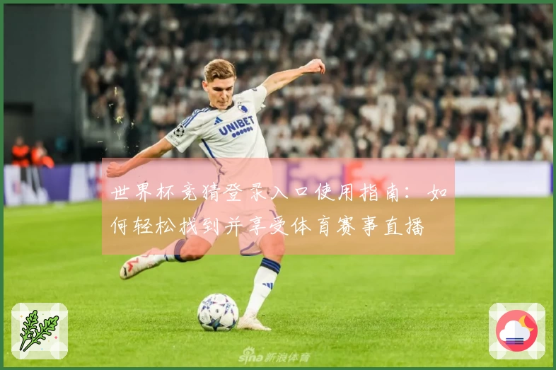 世界杯竞猜登录入口使用指南：如何轻松找到并享受体育赛事直播